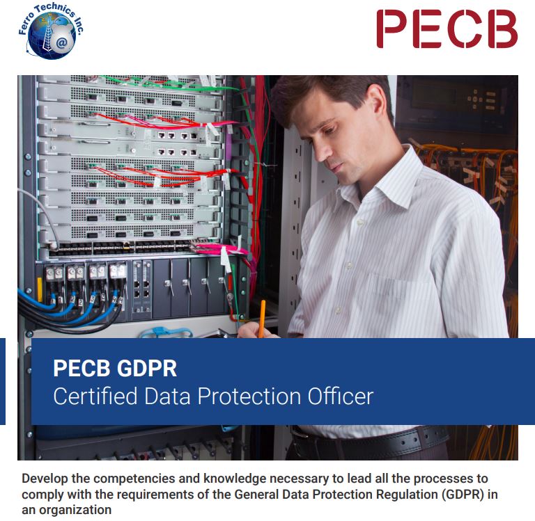 GDPR Data Protection Officer Certification Ferro Technics Inc